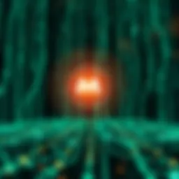 Conceptual visualization of AI integrated with cryptographic systems