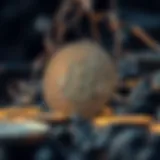 Visual representation of hash functions in cryptocurrency