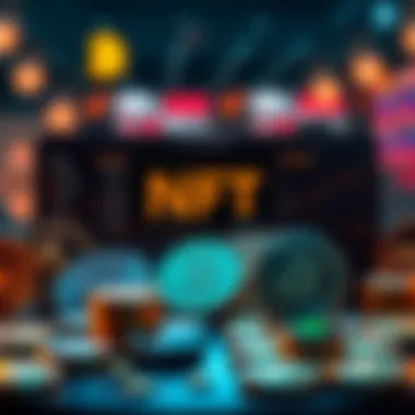 Diverse NFT Categories and Values Visual representation of different NFT categories and their values