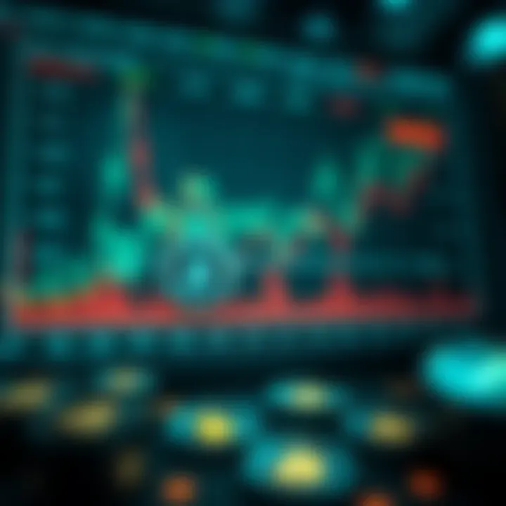 Analyzing Market Trends of Altcoins Graph illustrating altcoin market trends and analytics