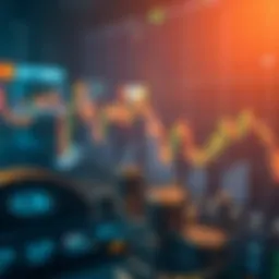 Graphical representation of crypto and forex market trends