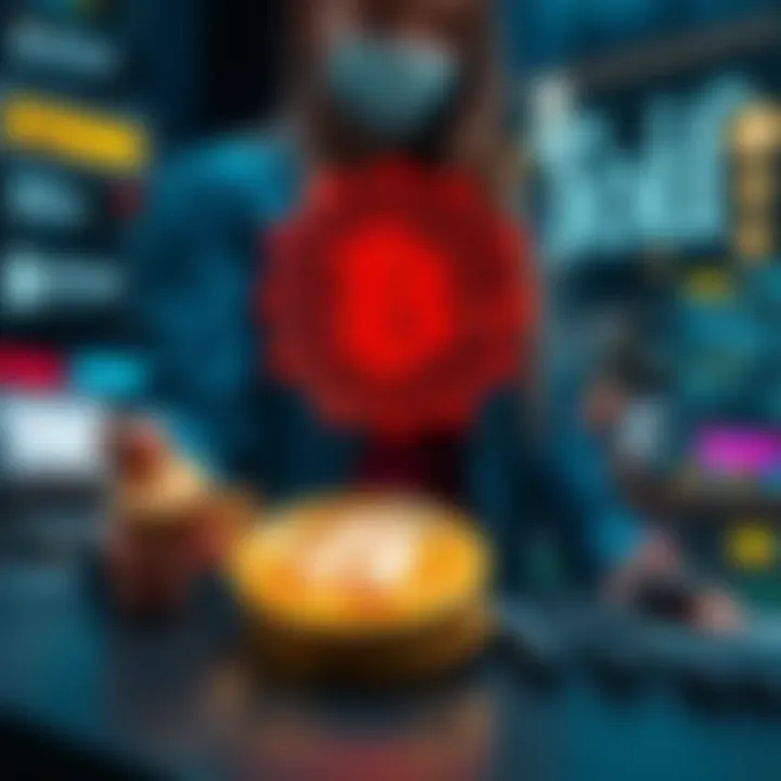 Compliance in Cryptocurrency Transactions Conceptual graphic of compliance in cryptocurrency transactions