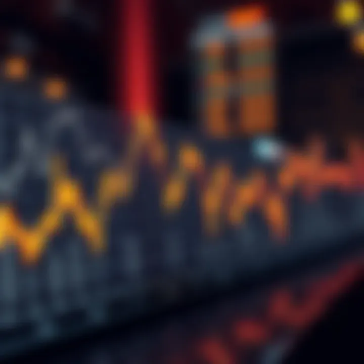 Fluctuating Crypto Prices Graph A graph showcasing fluctuating crypto prices