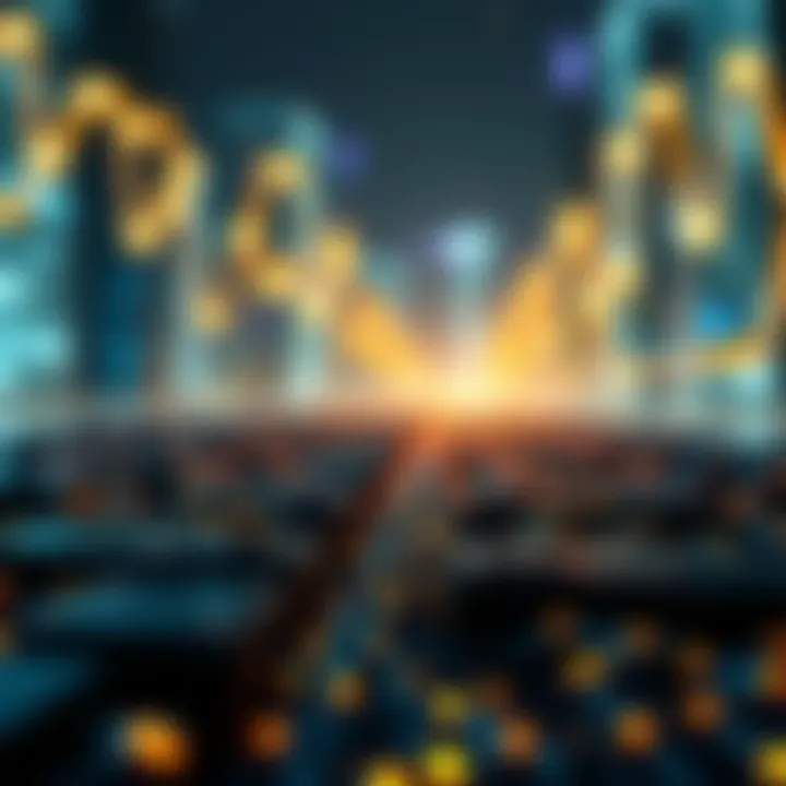 A visual representation of blockchain technology