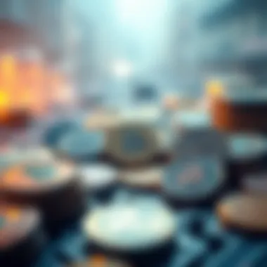 Diverse Cryptocurrencies on the Horizon Visual representation of diverse cryptocurrencies