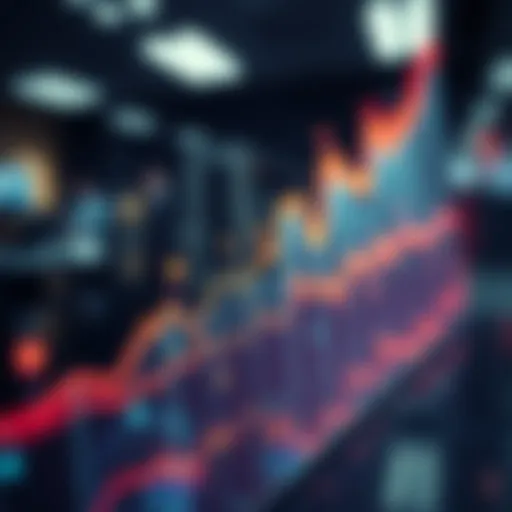 Graph showcasing the rise of new cryptocurrencies