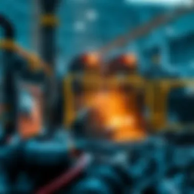 Innovations in Mining Technology Advanced mining technology and equipment in action at a site.