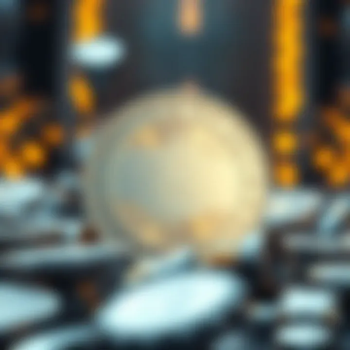 Future Outlook of Cryptocurrencies and Platincoin Futuristic concept representing the future of cryptocurrencies