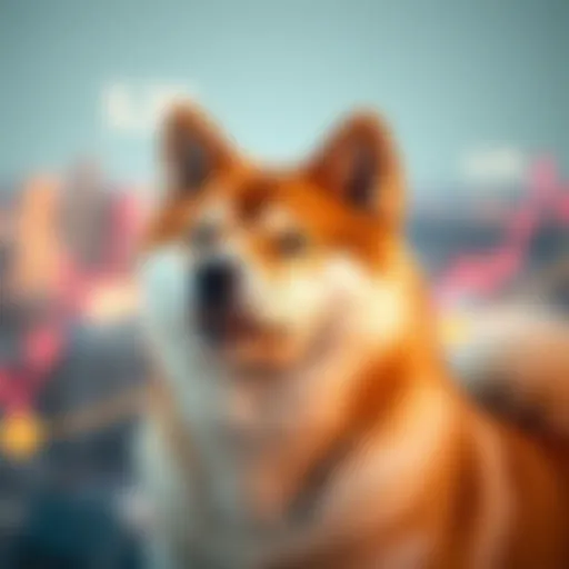 Shiba Inu cryptocurrency chart showcasing price fluctuations