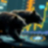 Visual representation of cryptocurrency market trends showing bearish movements.