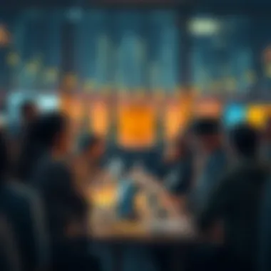 Illustration of community exchange for Bitcoin