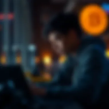 Person engaged in online earning activities