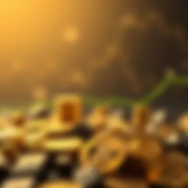 A conceptual graphic illustrating risk management in cryptocurrency