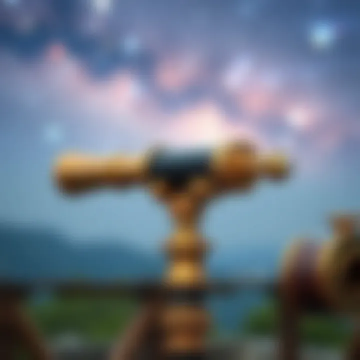 Historical Tools of Astronomy An ancient telescope representing historical quests for cosmic understanding