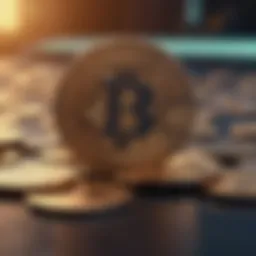 Conceptual representation of true cad in cryptocurrency