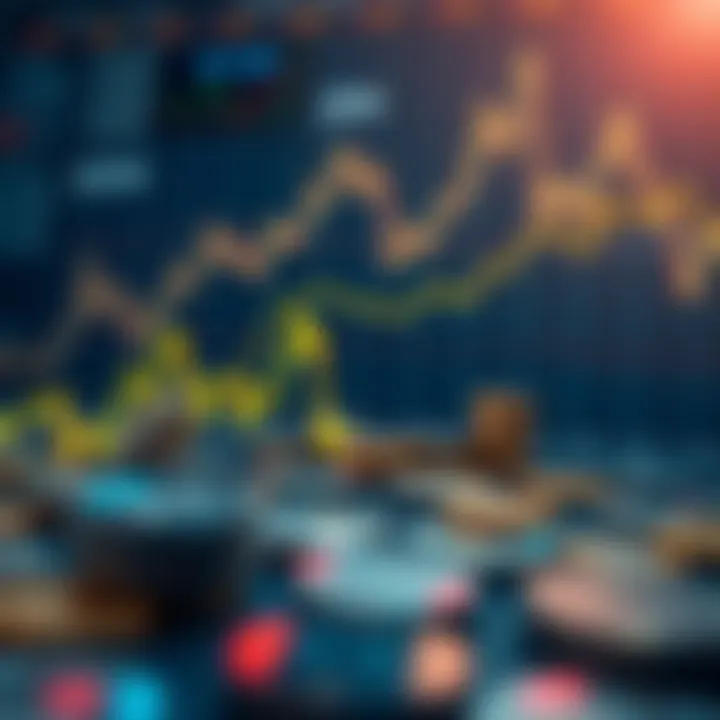 Graph illustrating cryptocurrency market reactions to IMF announcements