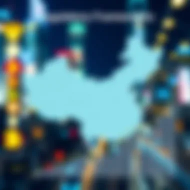 Regulatory Frameworks in China Graph illustrating regulatory frameworks for digital currencies in China