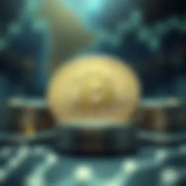 Conceptual representation of cryptocurrency applications