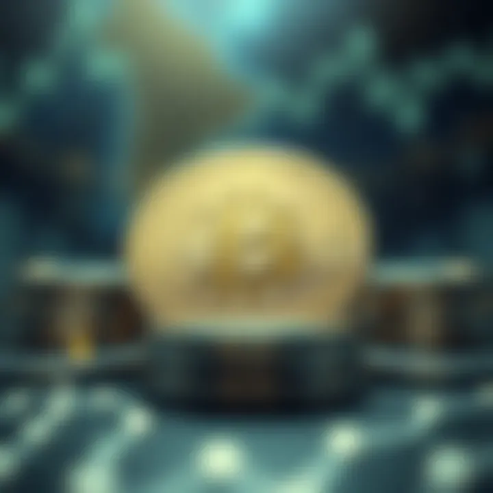 Conceptual representation of cryptocurrency applications