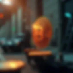 Visual representation of cryptocurrency conversion