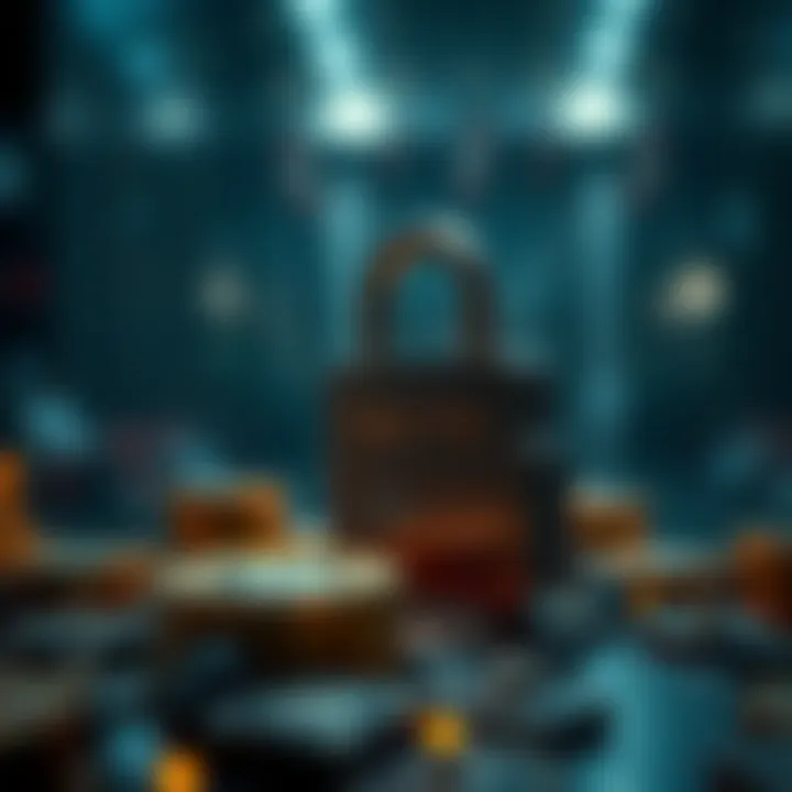 Safeguarding Your Assets: Security in Transactions Symbolic representation of security measures
