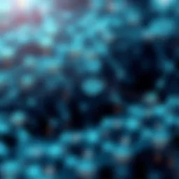 Visual representation of blockchain network architecture