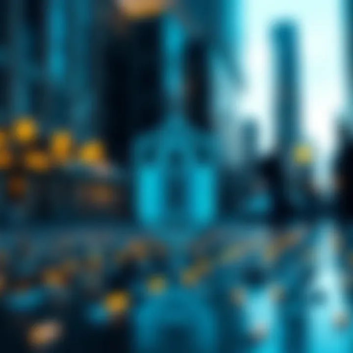 Illustration showcasing blockchain security importance