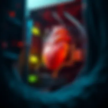 The Heart of Crypto Mining Illustration of a mining rig