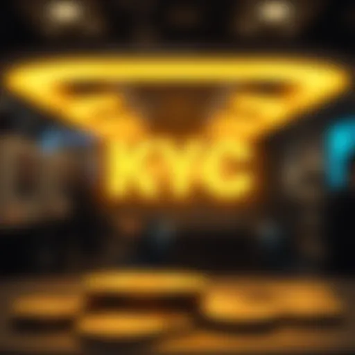 Conceptual Representation of KYC A conceptual illustration of KYC in the cryptocurrency sector