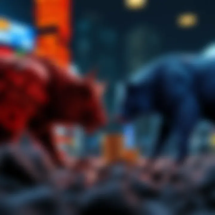 Investment Strategies in Bull and Bear Markets Visual depicting investment strategies for both market phases