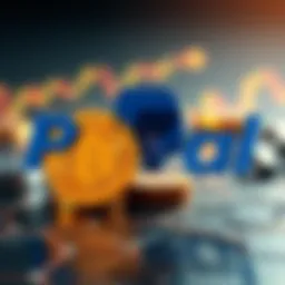 PayPal logo with cryptocurrency symbols