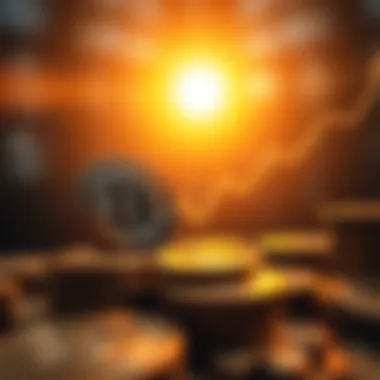 Visual representation of proxy prices in cryptocurrency