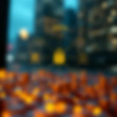 Diagram demonstrating the role of staking in network security