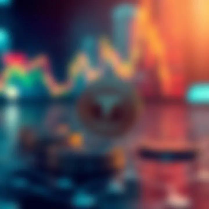 Market Dynamics and TeslaCoin Illustration of market dynamics influencing TeslaCoin