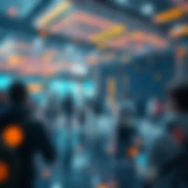 Social Dynamics and Interactions in Virtual Realities An abstract depiction of social interactions in a virtual environment