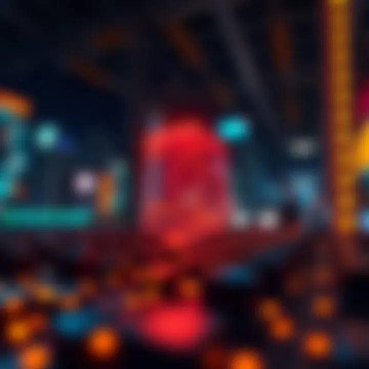 Illustration of blockchain technology in NFTs