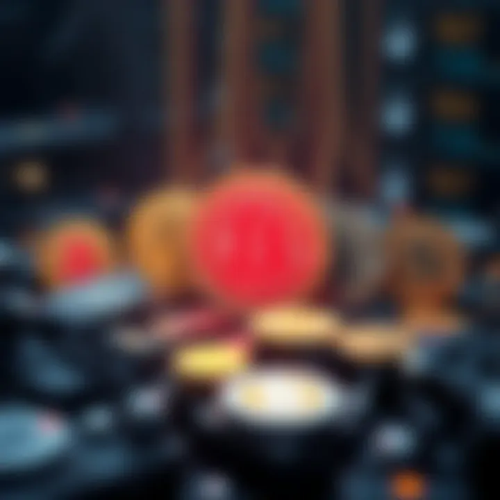 Illustration showcasing various cryptocurrencies viable for CPU mining.