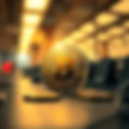 A digital representation of the Grayscale Bitcoin Trust