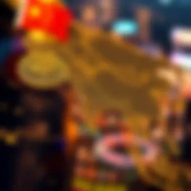 Global finance map showcasing the impact of yuan cryptocurrency